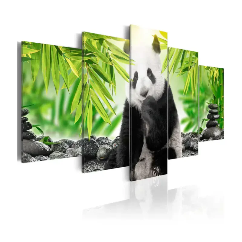 Begränsat antal Tavla Arkiio Sweet Little Panda100x50 cm