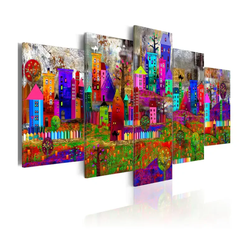 Rabatt Tavla Arkiio The City Of Expression200x100 cm