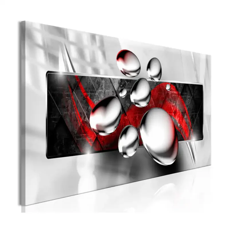 Tavla Arkiio Shiny Stones Red135x45 cm Fynd
