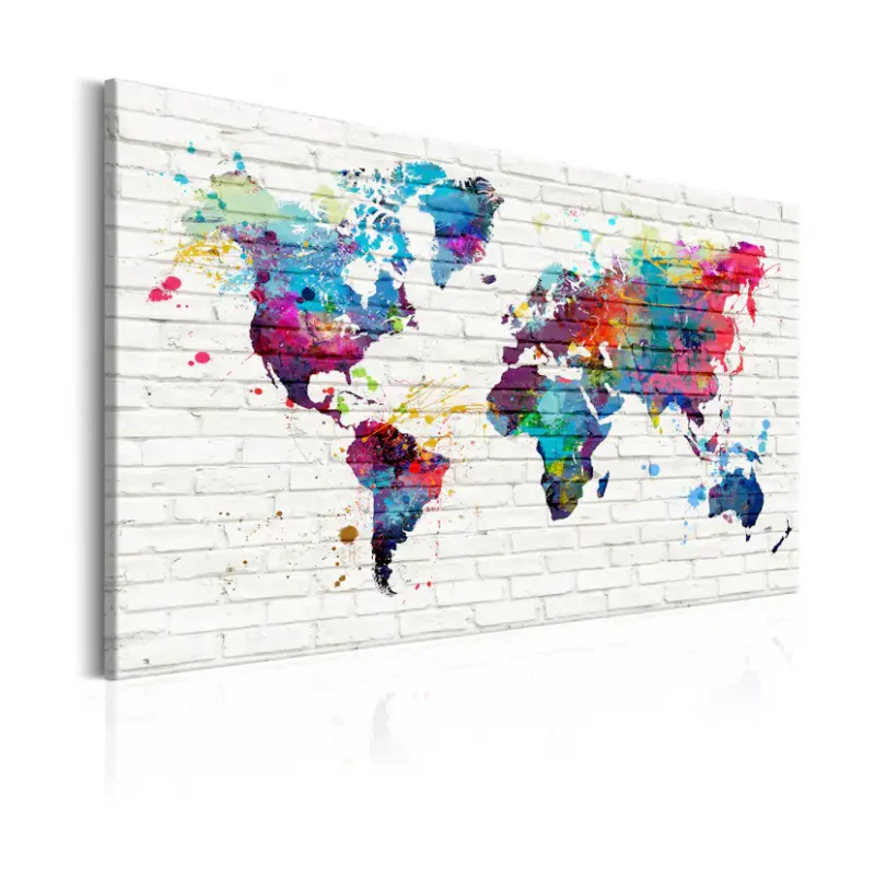 Tavla Arkiio Modern Style Walls Of The World90x60 cm Säker betalning