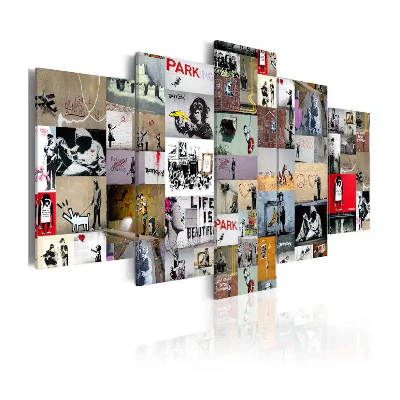 Tavla Arkiio Art Of Collage Banksy IV Expressleverans
