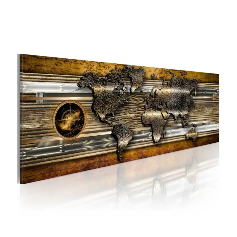 Tavla Arkiio The Golden Map150x50 cm Begränsat erbjudande