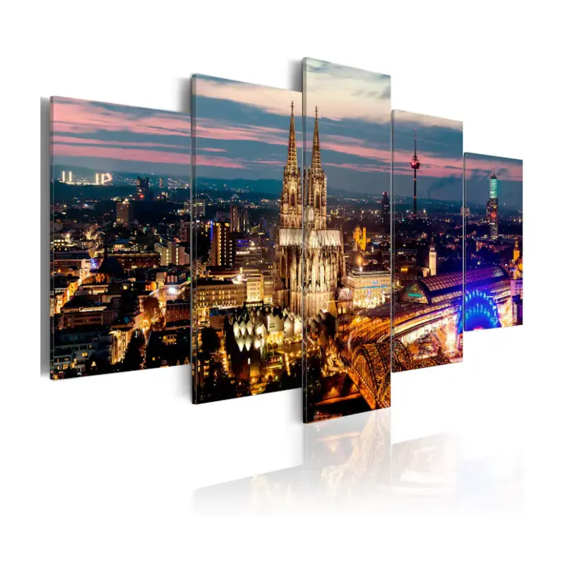 Tavla Arkiio Koeln Night Panorama100x50 cm Begränsat erbjudande