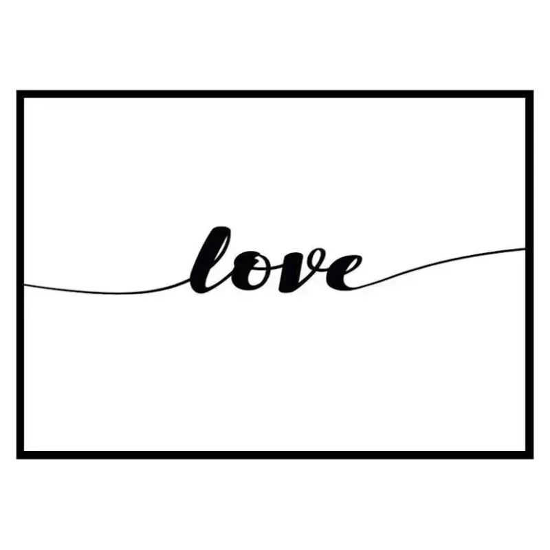 Poster Gallerix Love LineStorlek: 21x30 cm Billigare