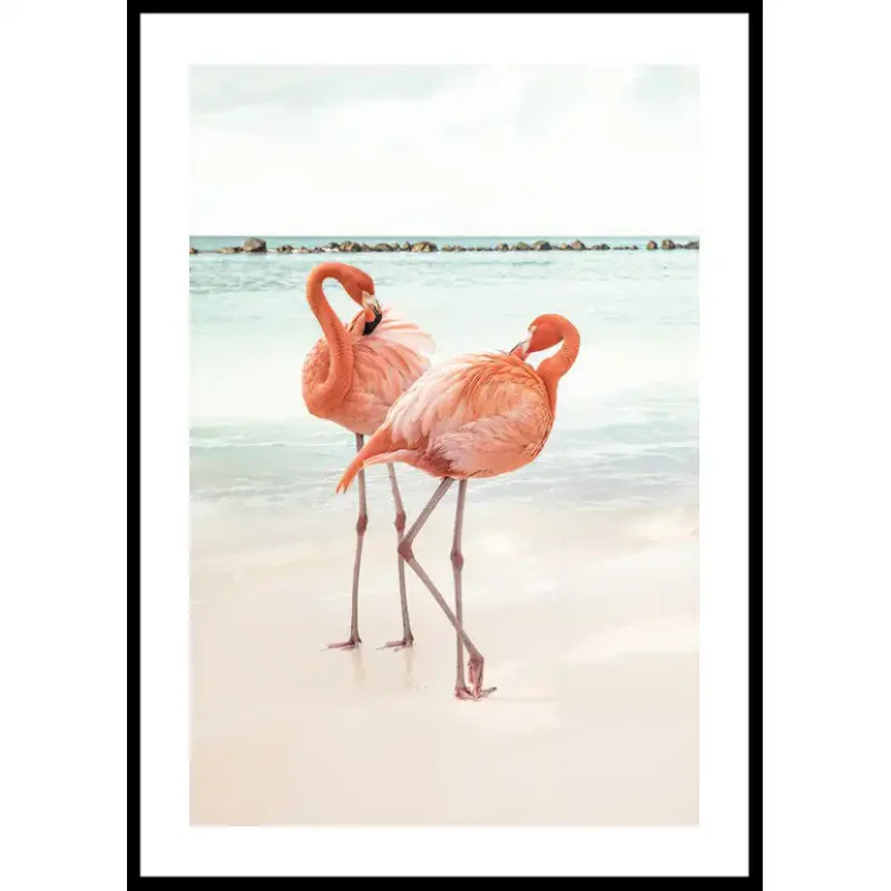 Poster Gallerix Flamingo Beach Duo Snabb leverans