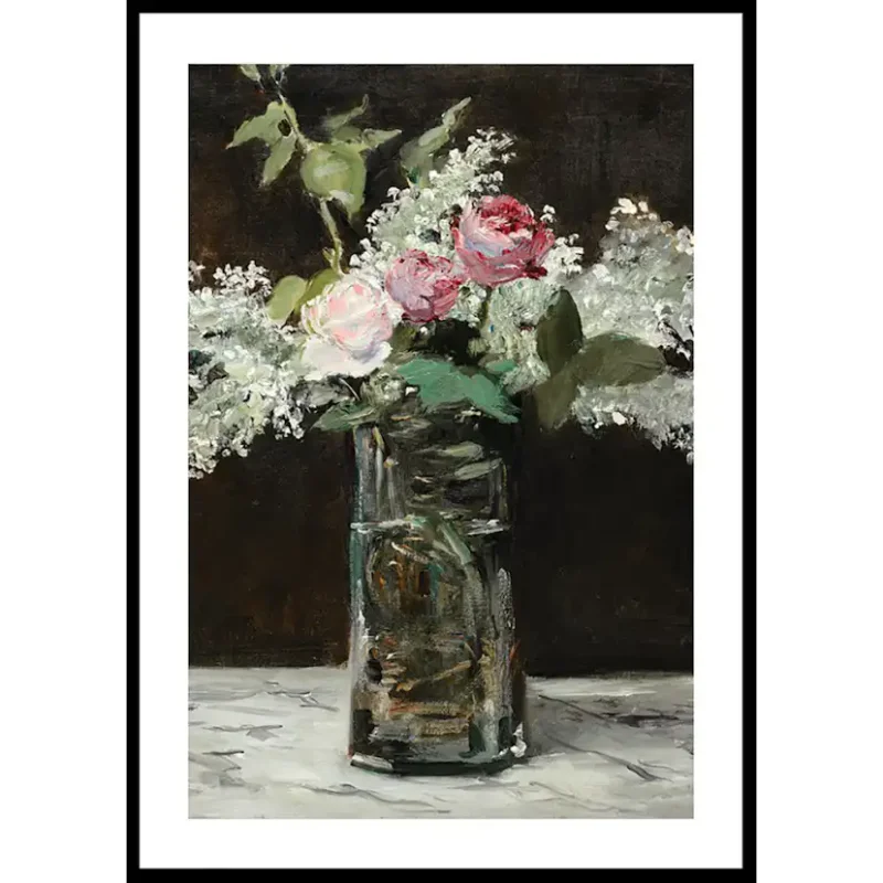 Fynd Poster Gallerix Vase Of White Lilacs And Roses By Edouard ManetStorlek: 30x40 cm