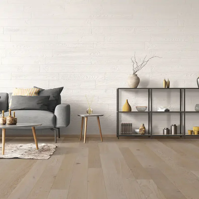 Lägg i varukorgen Trägolv NQD Oak Latte 5G Mattlackat 1-Stavs Parkettgolv