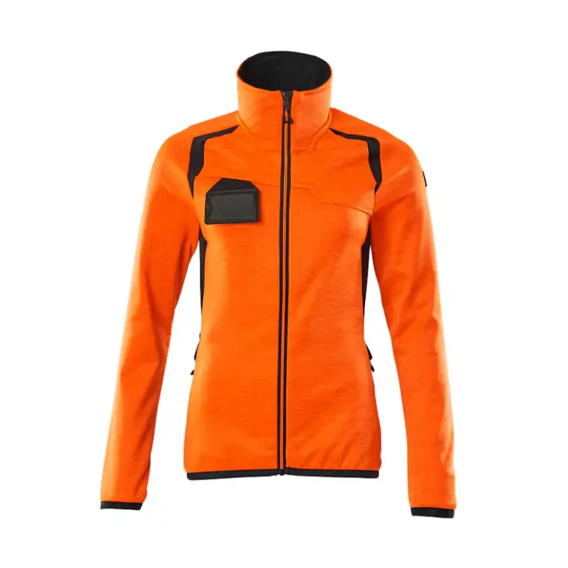 Begränsat erbjudande Fleecetröja med blixtlås Mascot Accelerate 19453-316Storlek: 5XL, Färg: Hi-vis Orange/mörk Marin