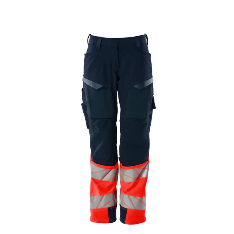 Byxor med knäfickor Mascot Accelerate 19178-511Storlek: 82C34, Färg: Mörk Marin/hi-vis Röd Begränsat antal