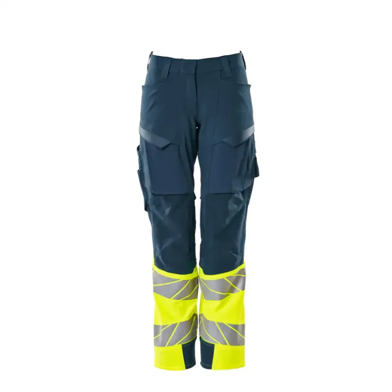 Expressleverans Byxor med knäfickor Mascot Accelerate 19178-511Storlek: 82C42, Färg: Mörk Petroleum/hi-vis Gul