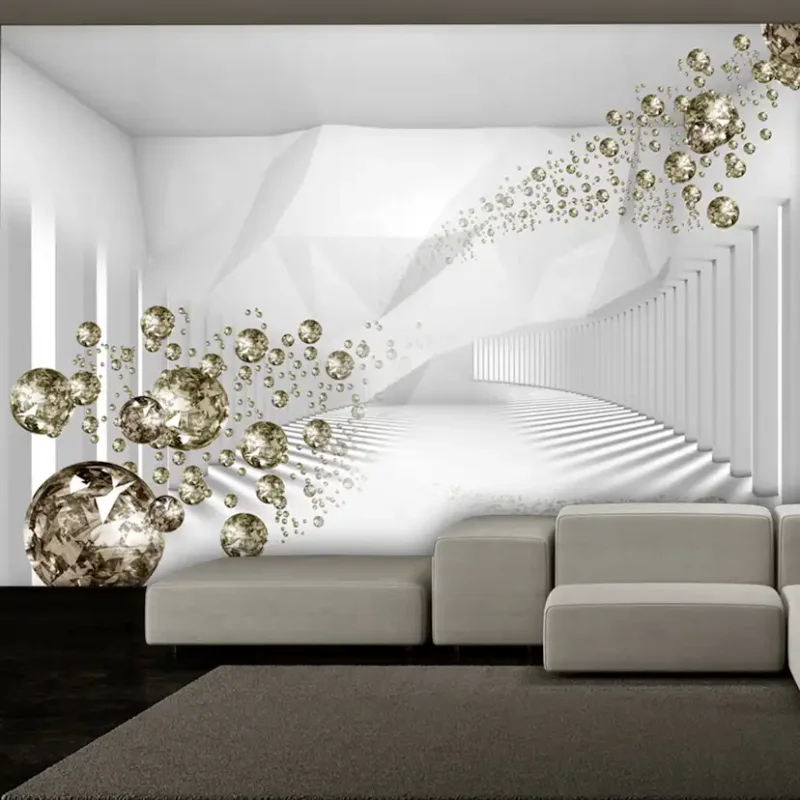Billigare Fototapet Arkiio Diamond Corridor GreyStorlek: 100x70 cm