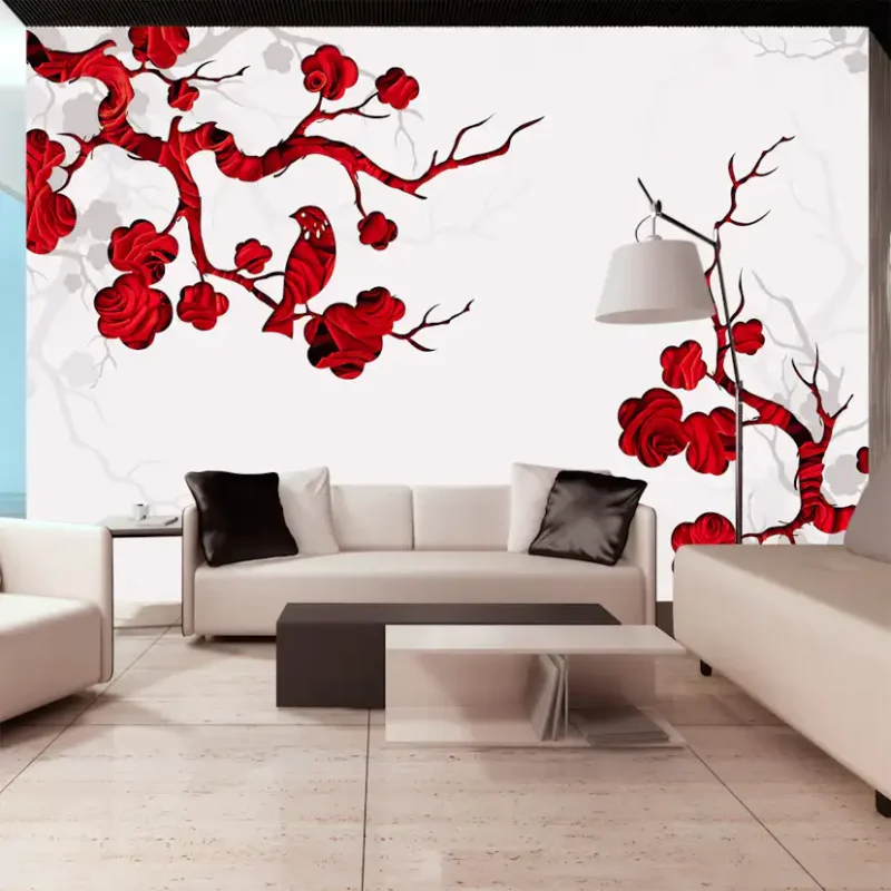 Beställ nu Fototapet Arkiio Red BushStorlek: 350x245 cm