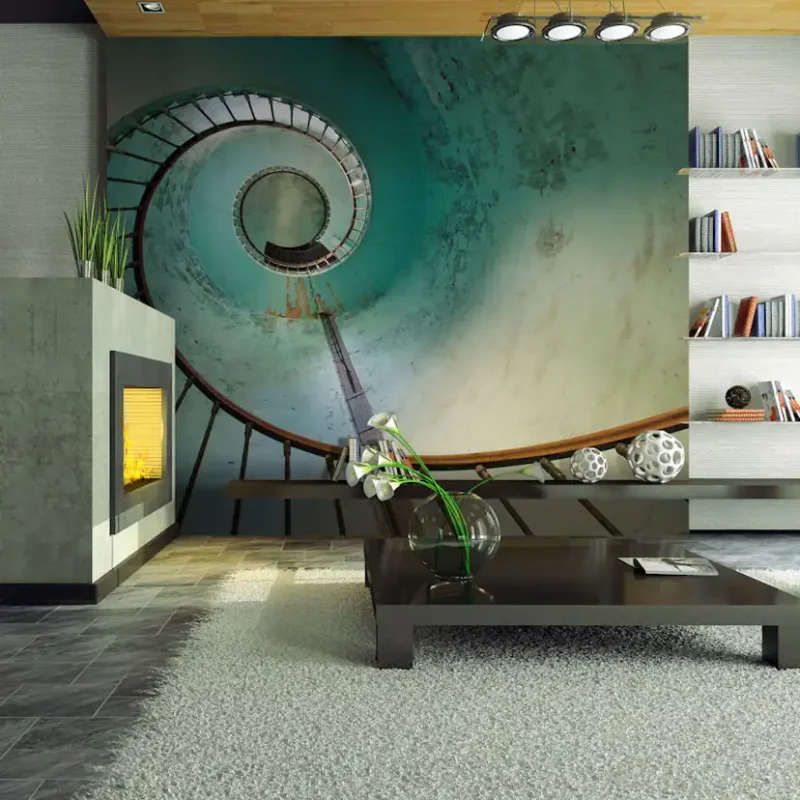 Sänkt pris Fototapet Arkiio Lighthouse StairsStorlek: 400x309 cm