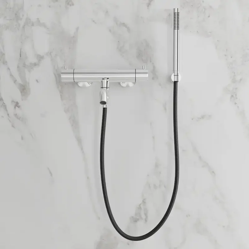 Badkarsblandare Scandtap Steel Pleasure 4 med HandduschClassic Kampanj