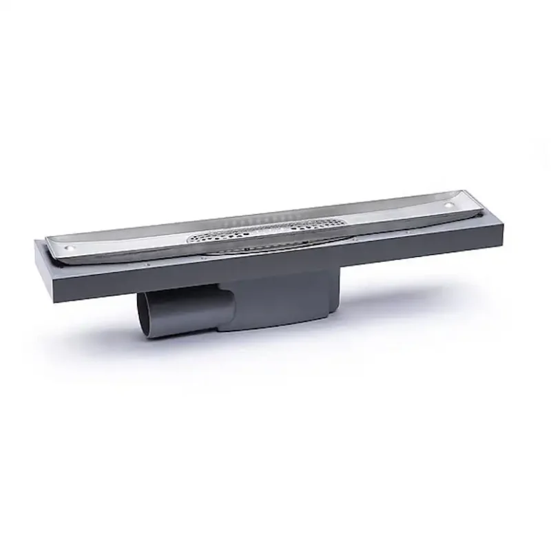 Rabatter Golvbrunn Purus PRO Line utan SilBxDxH: 1021x127x79 mm, Anslutning: Ø75 mm, Gavelutlopp