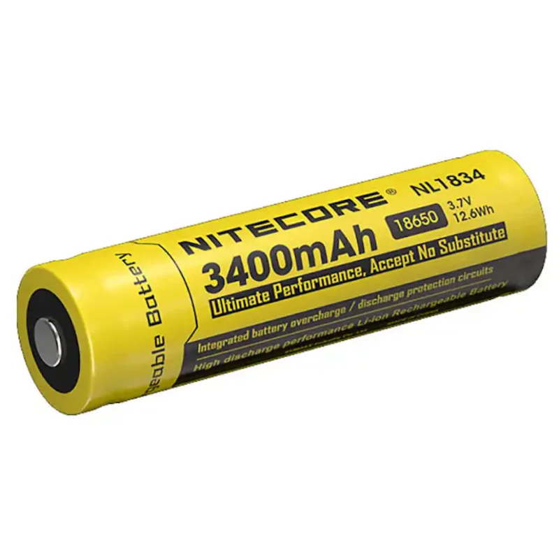 Sista chansen Batteri Nitecore NL1834 18650 3400mAh Uppladdningsbart