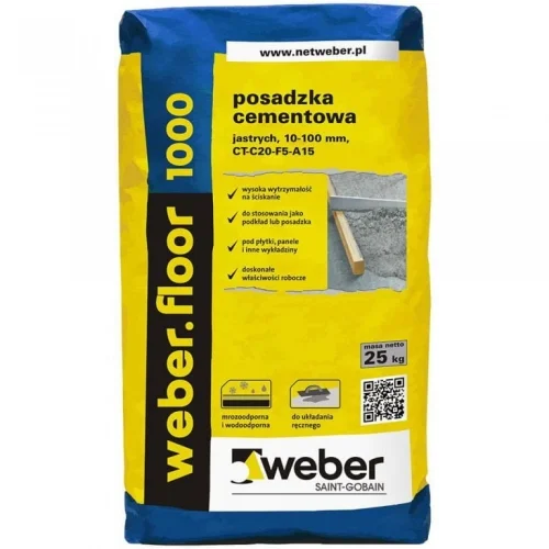 Reapris Cementmassabruk 25 kg WEBER.floor 1000