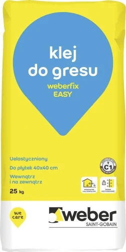 WEBER FIX EASY kakellim 25 kg C1T gjort flexibel Endast idag