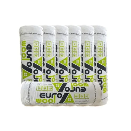 Snabb frakt Ull 20 cm EUROWOOL RULL M-11 NOVA; 0,039 W/mK; 4,8 m2/rulle; 24 rullar/pall