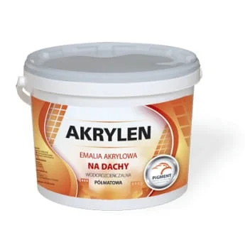 Erbjudande PIGMENT AKRYLEN emalj för taket, 5L, röd
