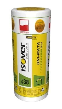 Rea Ull 20 cm RULL ISOVER UNI-MATA PLUS 0,038 W/mK 5,34 m2/rulle. 24 rullar/pall