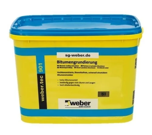 Utförsäljning Weber.tec 901 5L primer för vattentätning, fuktsäker beläggning