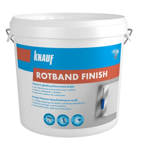 Gotowa gładż polimerowa biała Knauf Rotband Finish 8 kg, 96 szt./pal. Kundfavorit