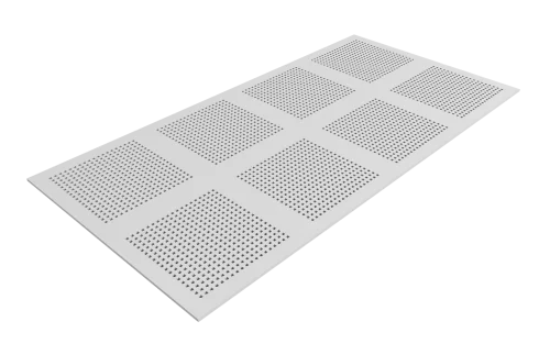 Lägg i varukorgen Płyta akustyczna Knauf Cleaneo perf. prosta okrągła 12/25 R 12,5mm 1200 x 2000 biała