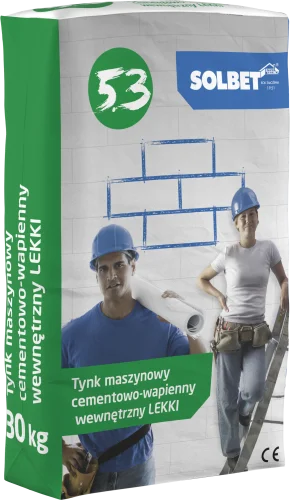 Solbet lättvikts invändig cement-kalk maskingips 5,3, 30 kg Snabb leverans