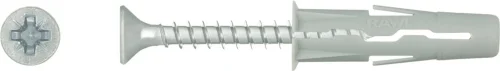 Snabb leverans Universal expansionsplugg UNO fi 5 med skruv 3,5x30 mm, 100 st/förp.