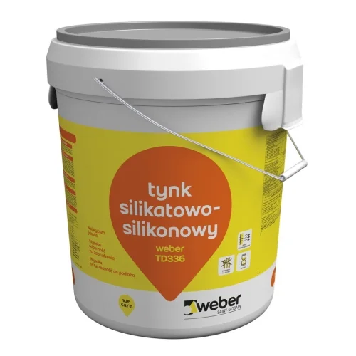 Extra rabatt WEBER TD336 fasadputs i silikat-silikon, Lamm 1,5 mm, 30 kg