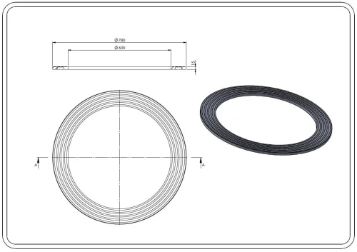 Bästa pris Plast distansring 600/780/ 15 mm T1