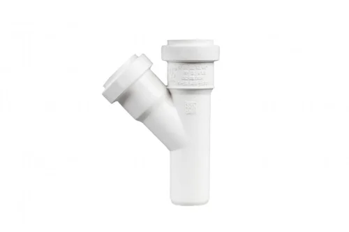 Erbjudandepris PP avlopps-t-shirt 32x32/45° vit